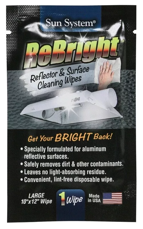 Sun System ReBright Reflector and Surface Cleaner Wipes