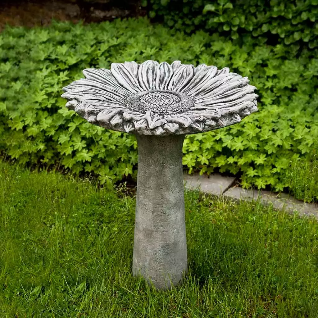 Sunflower Birdbath By Campania International