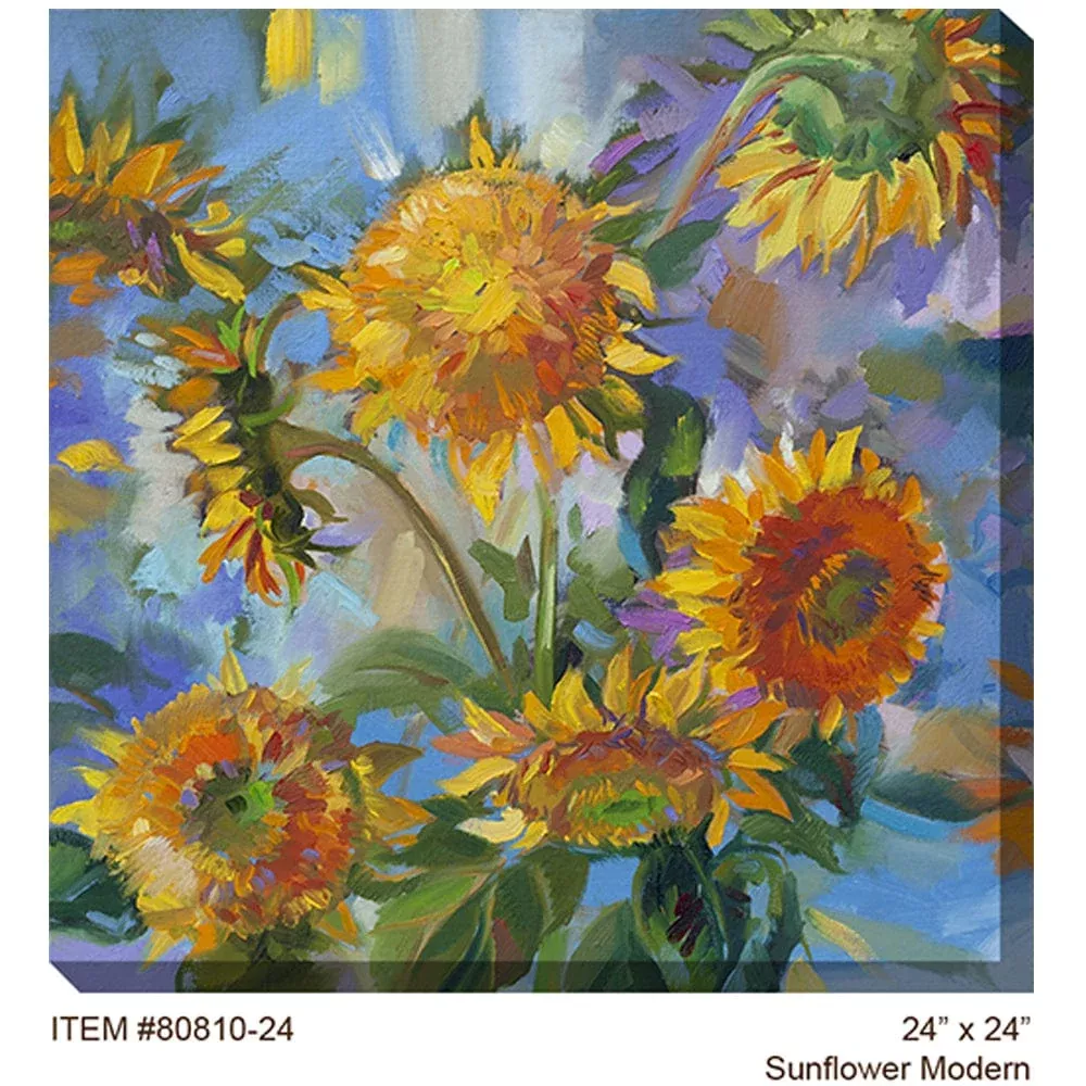 sunflower-modern-outdoor-canvas-art Sunflower Modern Outdoor Canvas Art
