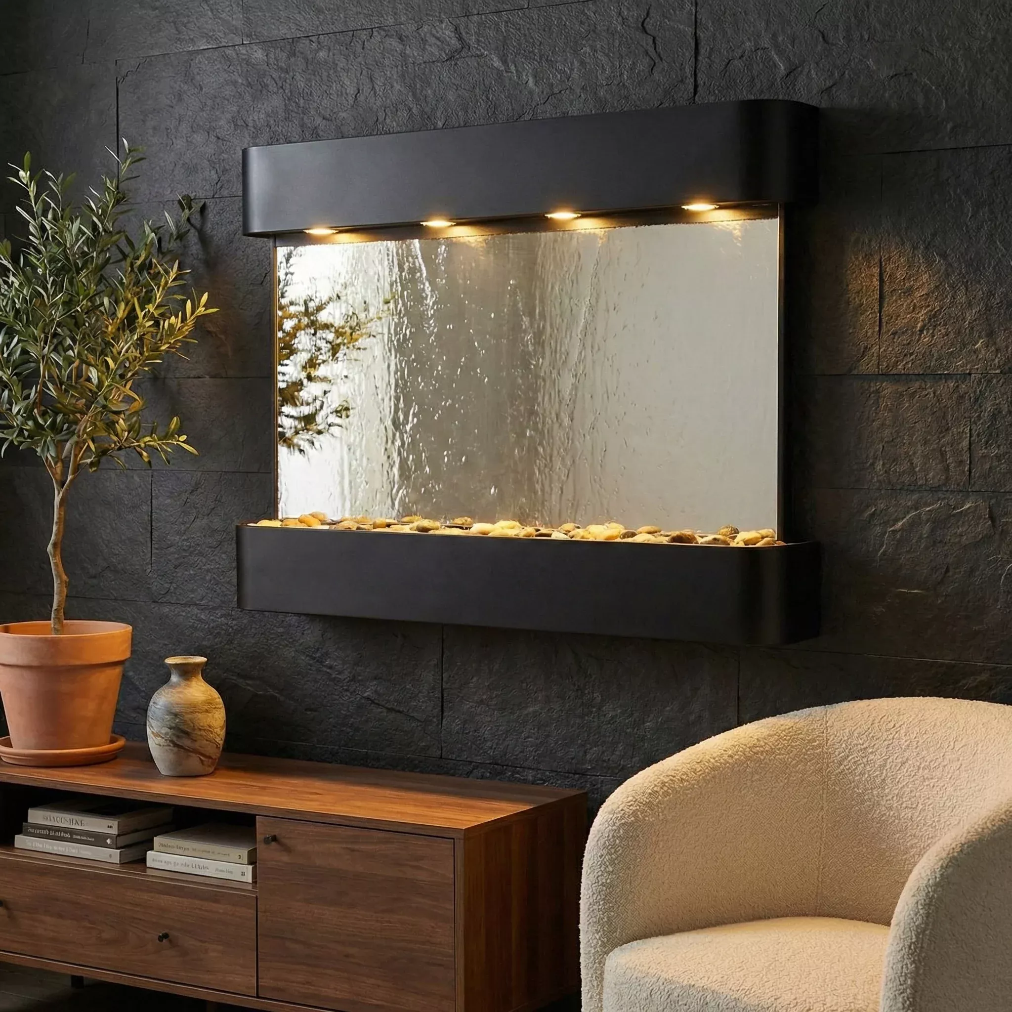 Sunrise Springs Mirror Wall Fountain