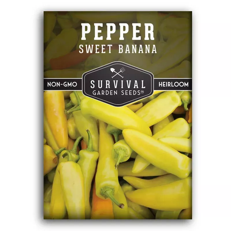sweet-banana-pepper-seeds-heirloom-non-gmo-mild-peppers-pickling-fresh-eating-pr Sweet Banana Pepper Seeds – Heirloom Non-GMO Mild Peppers for Pickling, Fresh Eating & Productive Garden Harvests