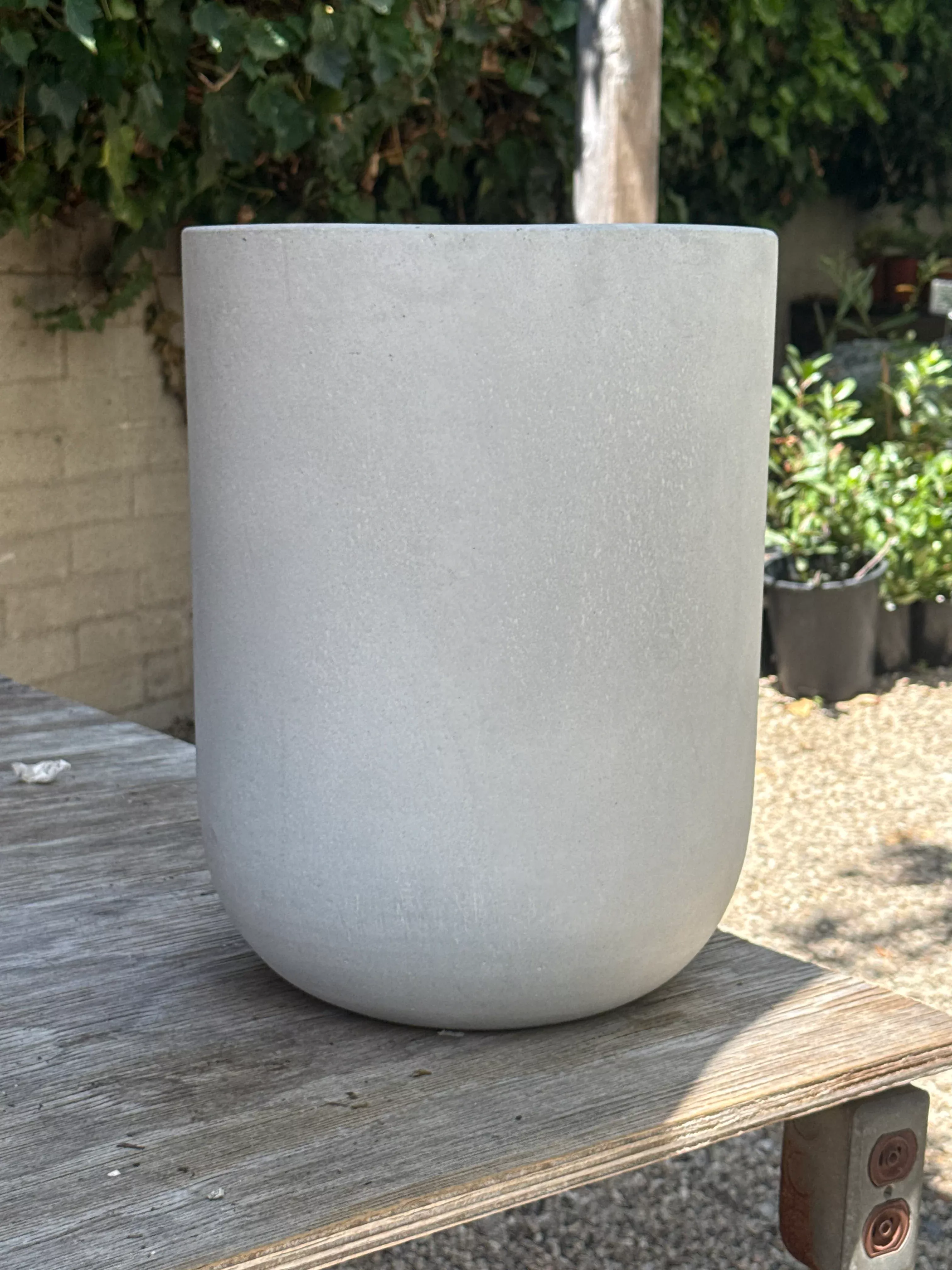 Tall Cement Egg Indoor/Outdoor Planters