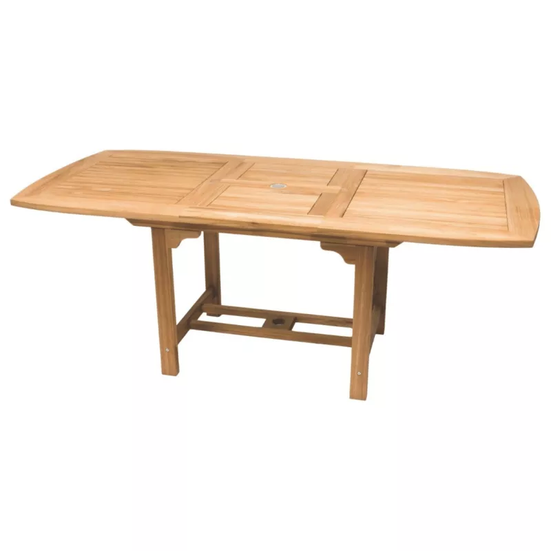 teak-extendable-dining-table-96-long-rectangle-family Teak Extendable Dining Table (96″ Long Rectangle) – Family