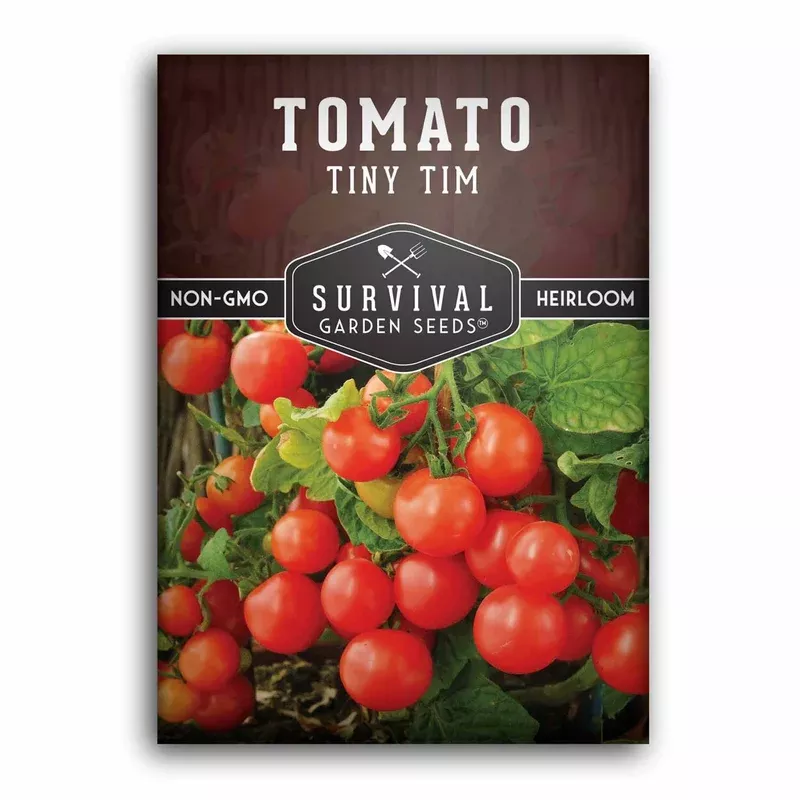 tiny-tim-tomato-seeds-dwarf-cherry-tomatoes-containers-patio-gardening-indoor-gr Tiny Tim Tomato Seeds – Dwarf Cherry Tomatoes for Containers, Patio Gardening & Indoor Growing
