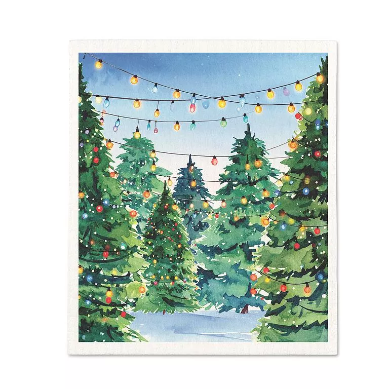 Tree Lot Dishcloth