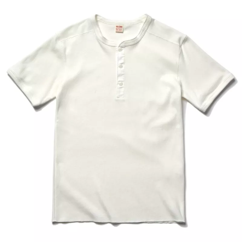 UNION HENLEY UNDERSHIRT S/S 010 WHITE