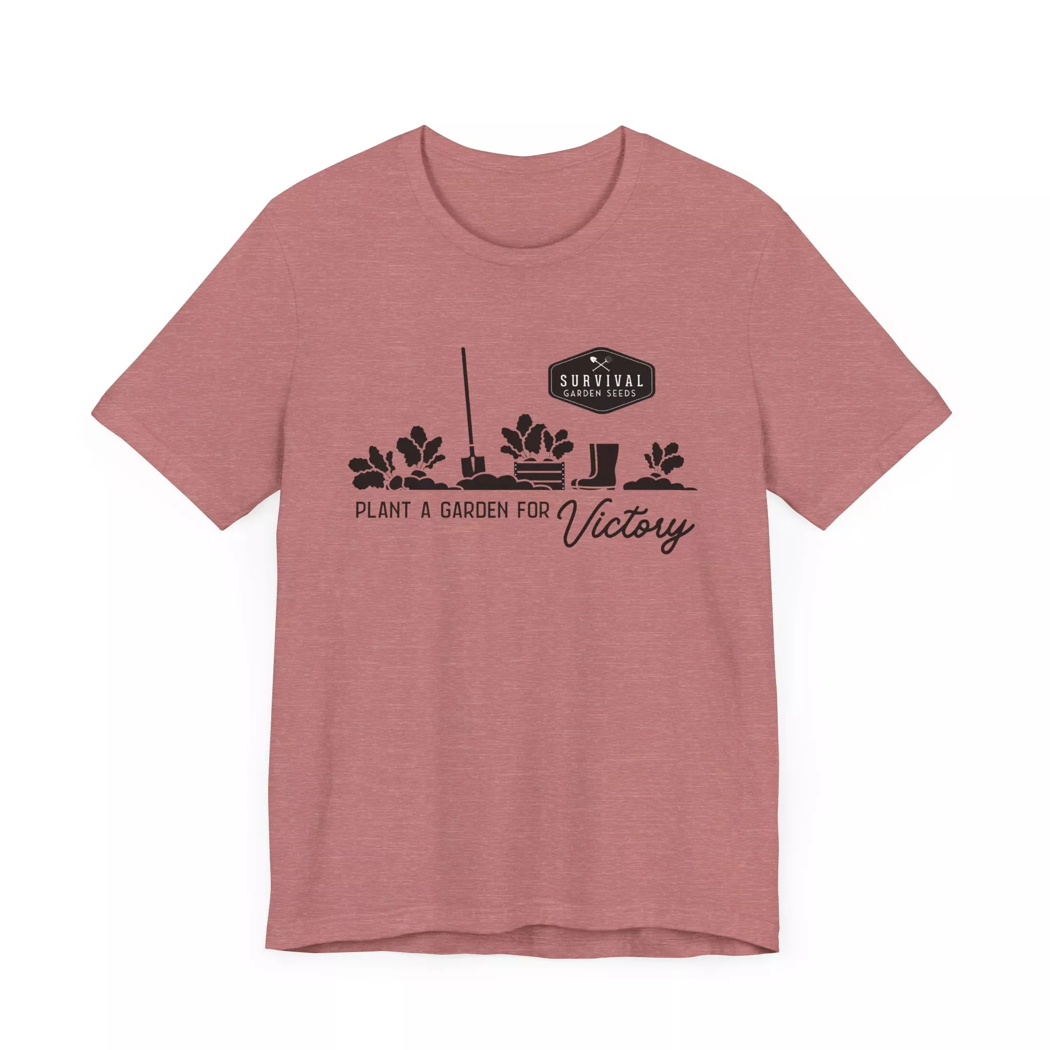 unisex-tee-grow-garden-victory-black-design Unisex Tee -"Grow a Garden for Victory" (black design)