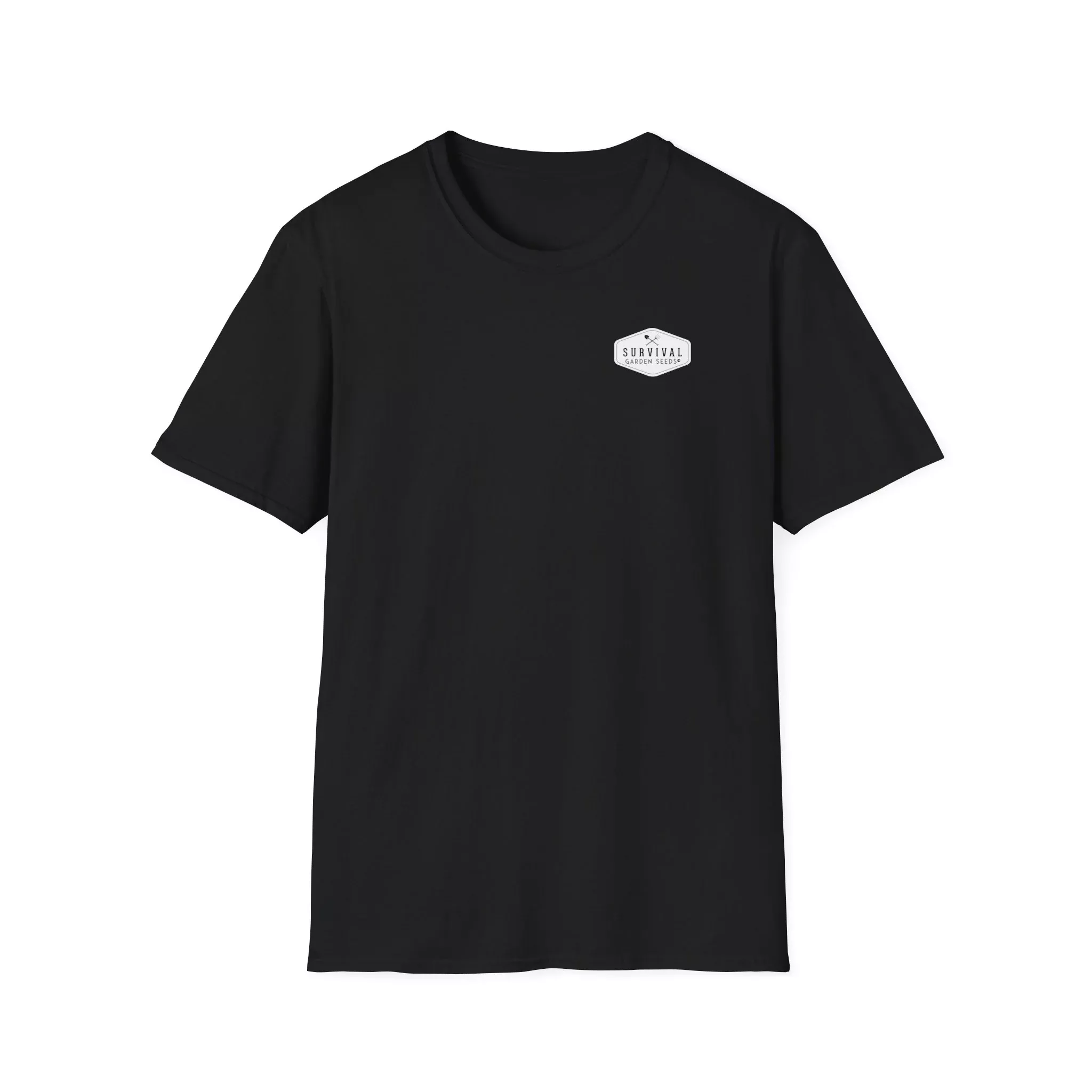 unisex-tee-white-logo-front-garden-today-back Unisex Tee - White Logo Front - "A Garden Today" Back