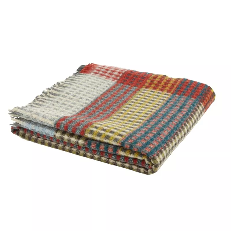 Wallace Sewell Hampstead Shetland Wool Waffle Throw