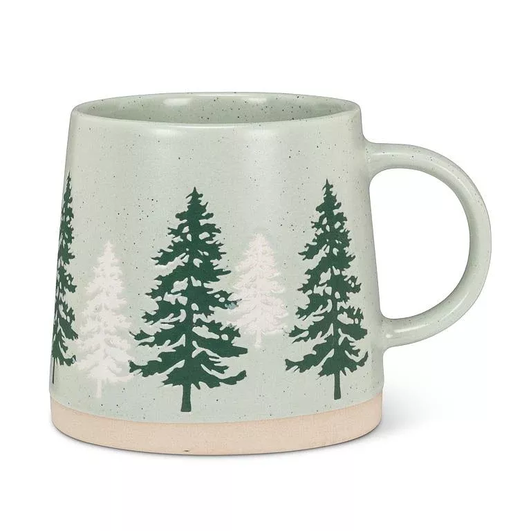 wide-base-mug-with-pine-trees Wide Base Mug with Pine Trees