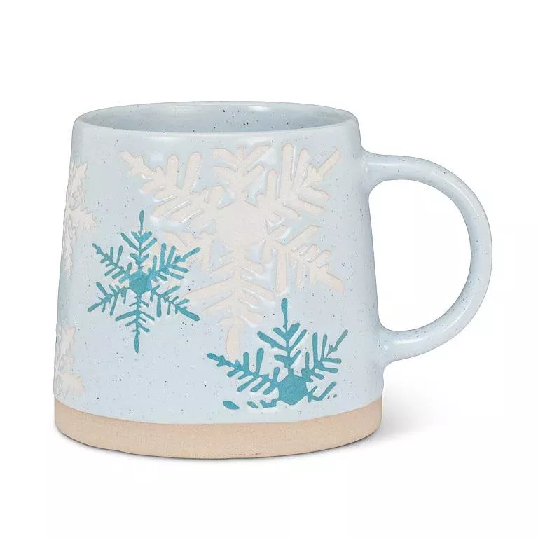 wide-base-mug-with-snowflakes Wide Base Mug with Snowflakes
