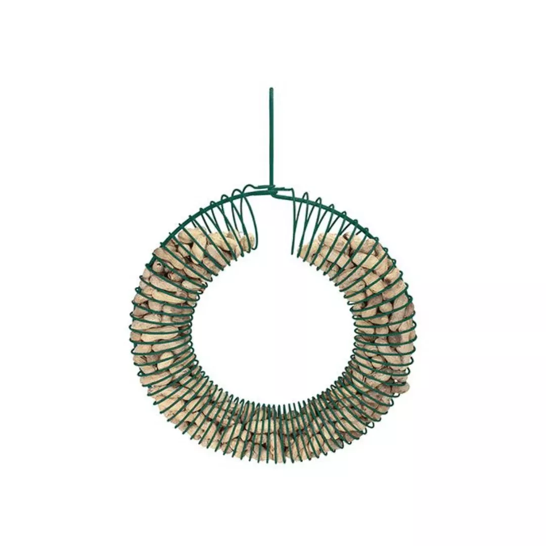 Wreath Peanut Feeder - Green