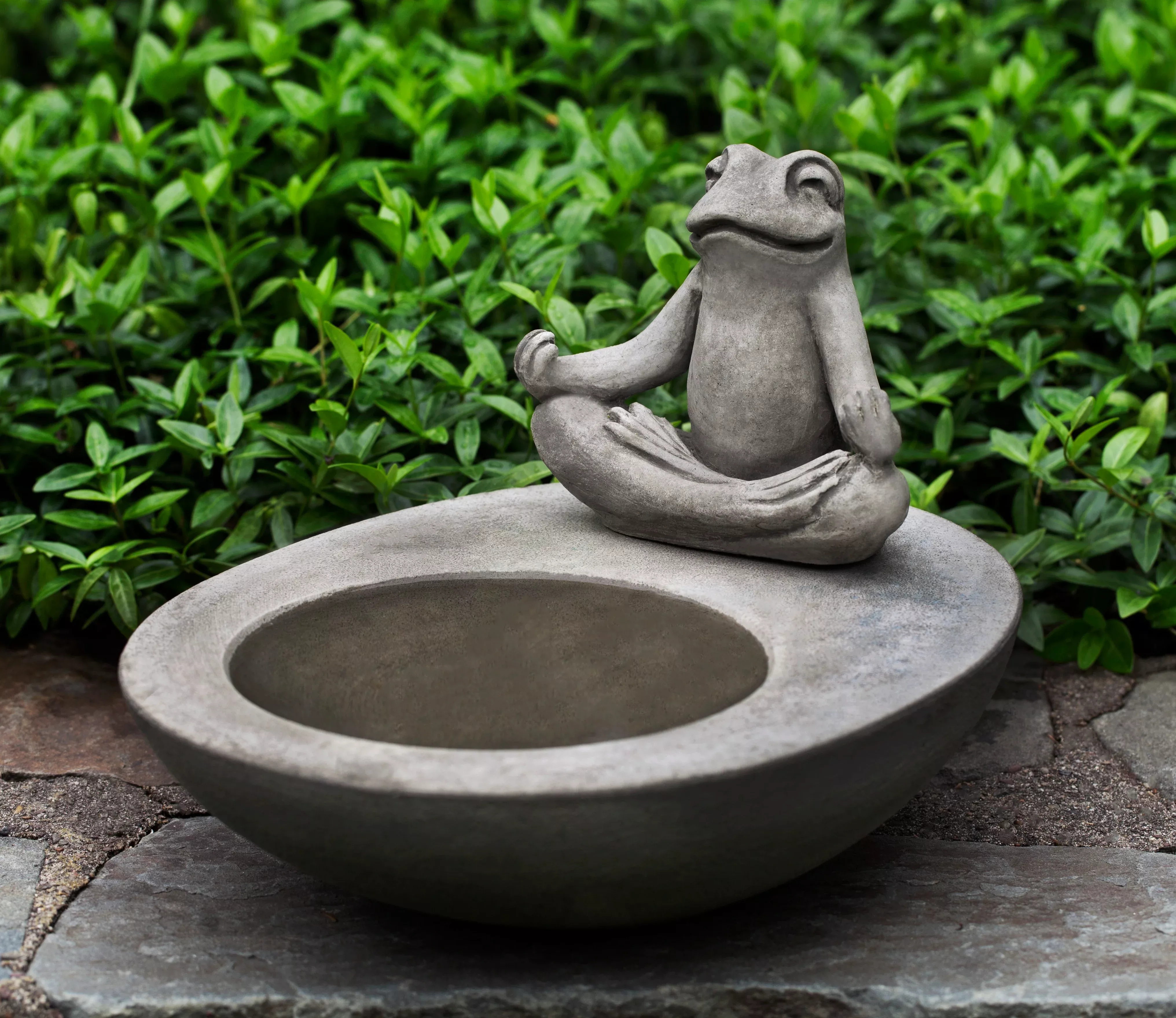 zen-element-birdbath-by-campania-international Zen Element Birdbath by Campania International