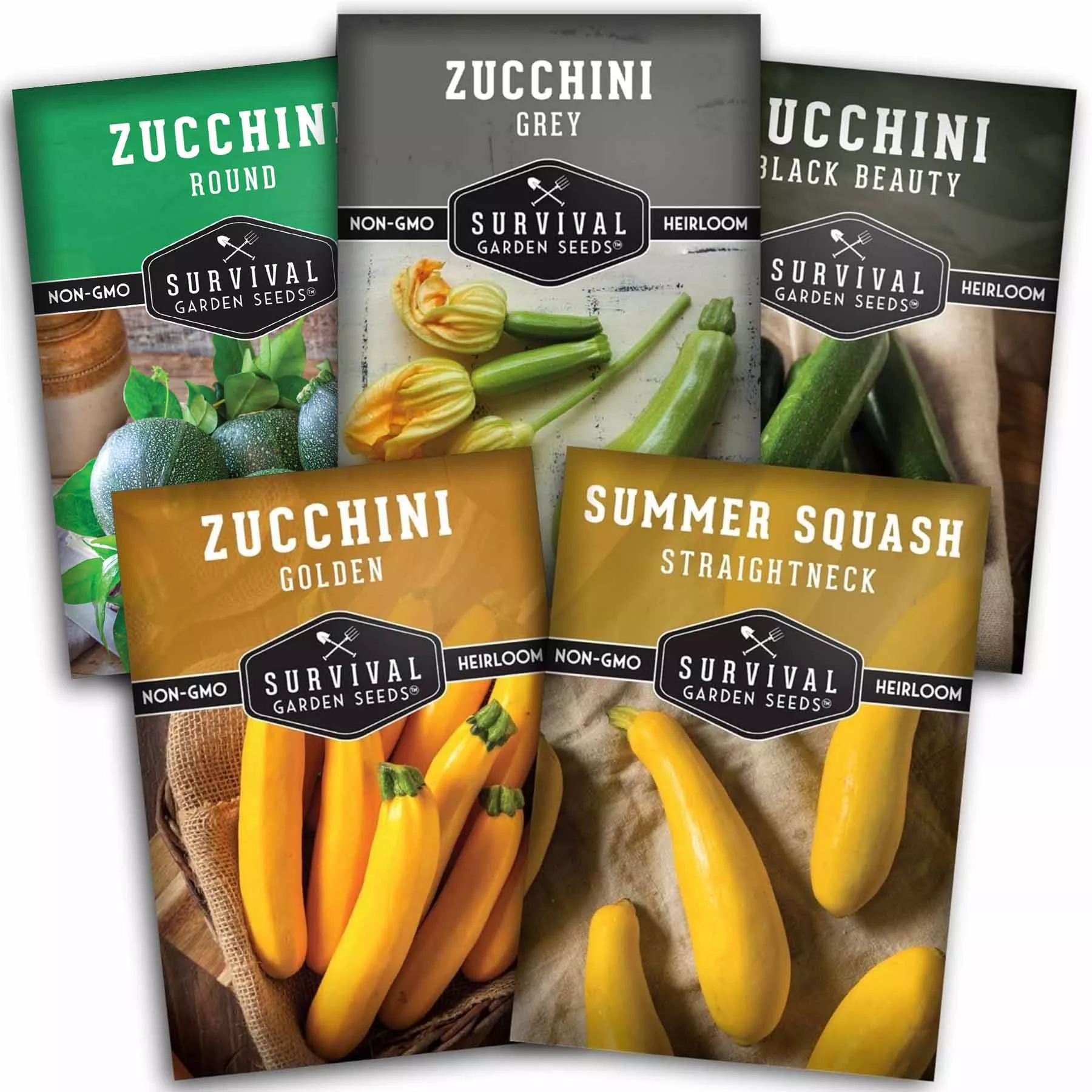 zucchini-summer-squash-seed-collection-black-beauty-round-golden-grey-zucchini-s Zucchini & Summer Squash Seed Collection – Black Beauty, Round, Golden, Grey Zucchini & Straight Neck Yellow Squash